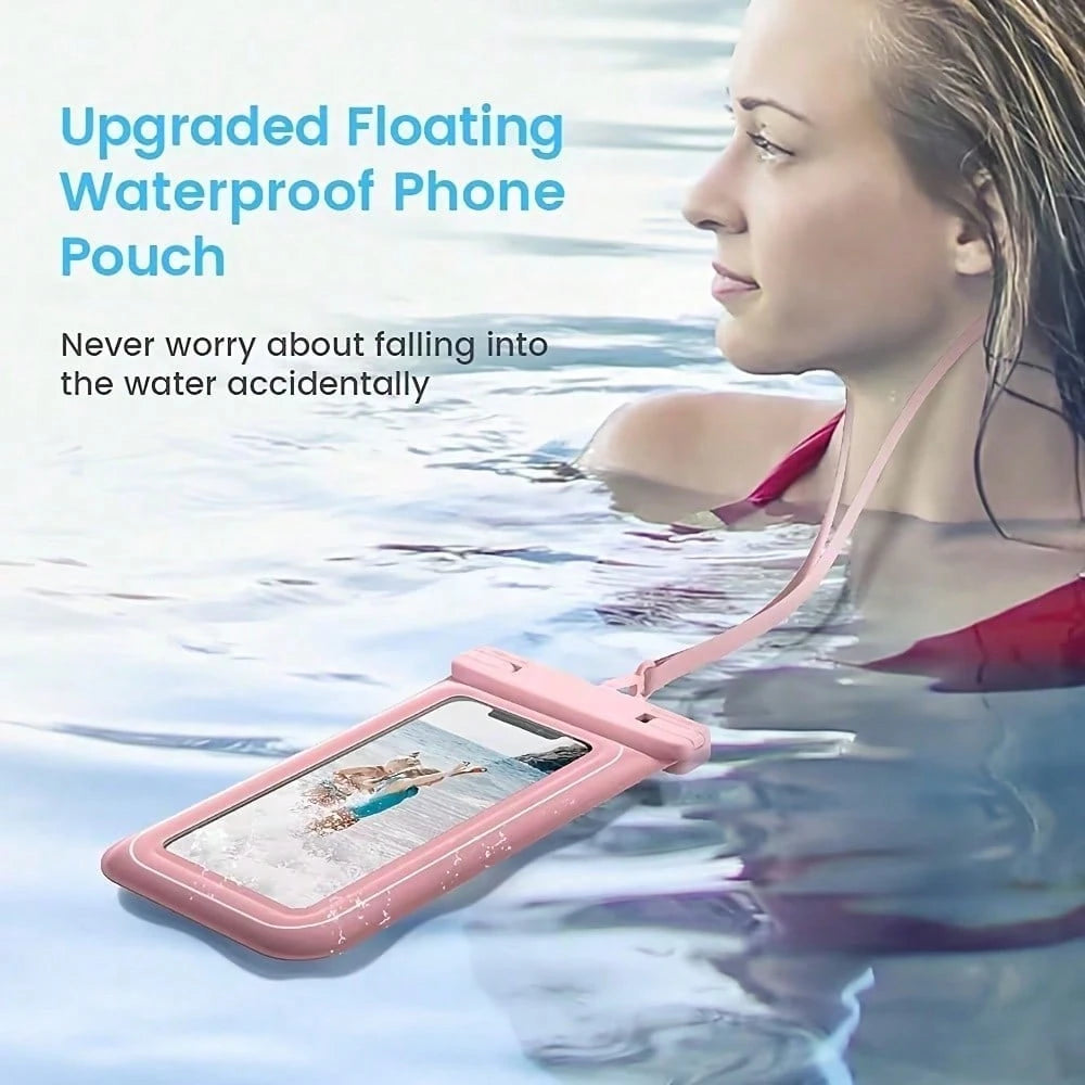 Large Waterproof Phone Bag, Waterproof Phone Case, Suitable For Phone 16 15 Pro Max, Galaxy S25 S24 S23 Ultra, IPX8 Waterproof Phone Protective Pouch, Essential For Beach And Travel