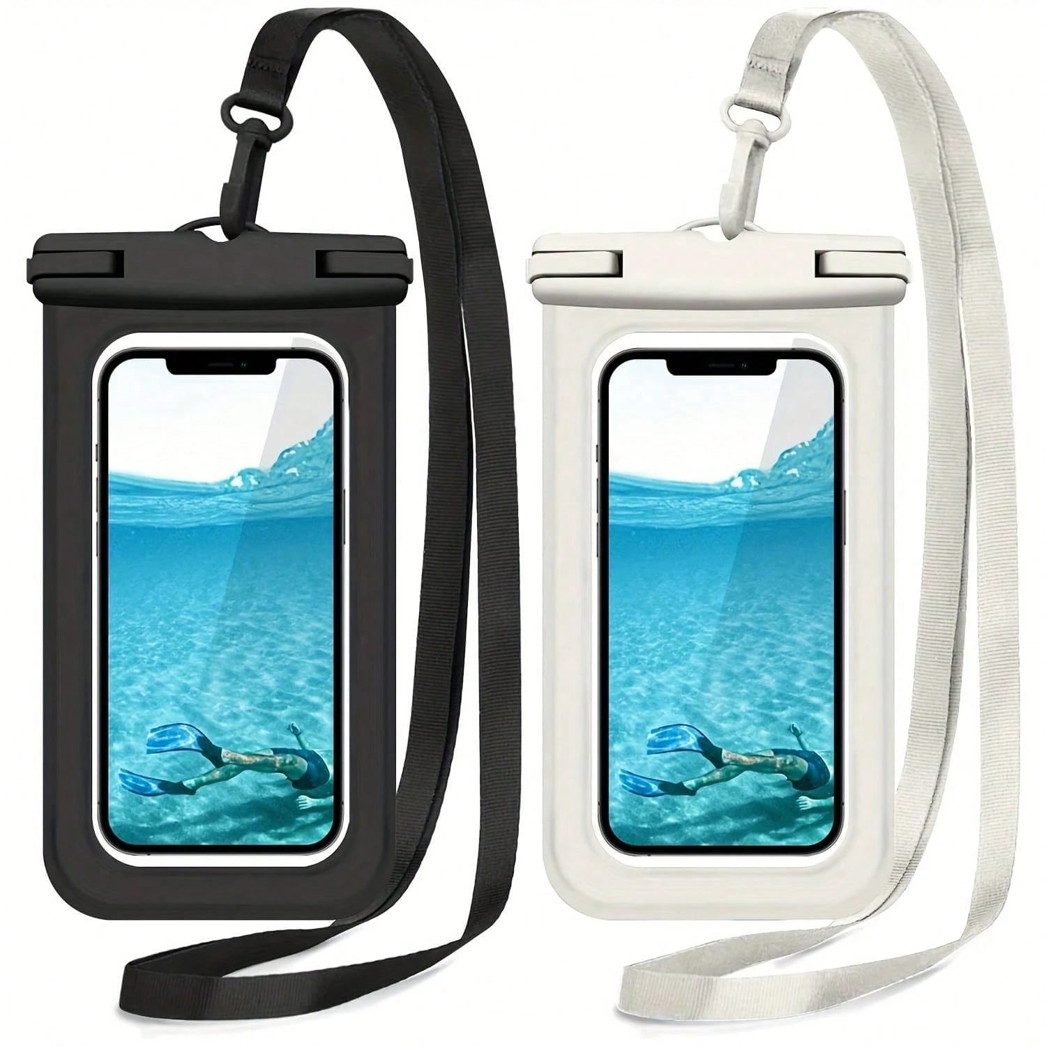 Large Waterproof Phone Bag, Waterproof Phone Case, Suitable For Phone 16 15 Pro Max, Galaxy S25 S24 S23 Ultra, IPX8 Waterproof Phone Protective Pouch, Essential For Beach And Travel