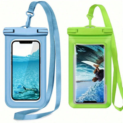 Large Waterproof Phone Bag, Waterproof Phone Case, Suitable For Phone 16 15 Pro Max, Galaxy S25 S24 S23 Ultra, IPX8 Waterproof Phone Protective Pouch, Essential For Beach And Travel