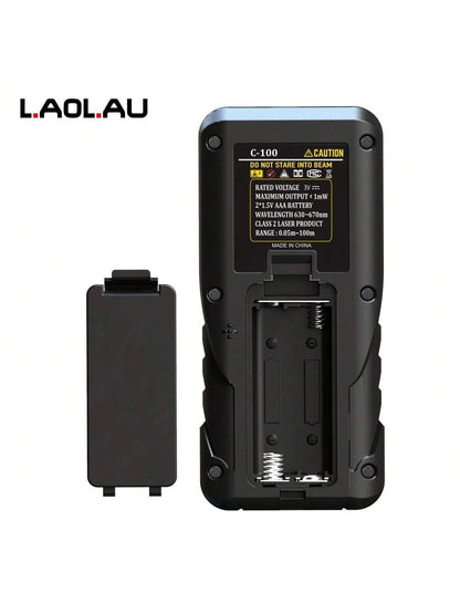 Laser Meter Digital Tape 50m 100m 150m 200m Laser Distance Meter 2 Bubbles Leveling Backlit High Accuracy Handheld Laser Rangefinder Laser Tape Measure With Bag