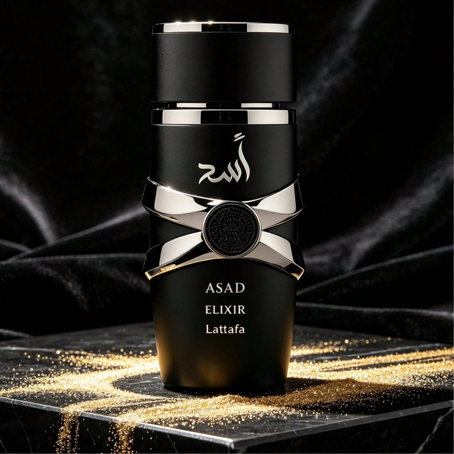 Lattafa Asad Elixir Men Eau De Parfum 100ml 3.4oz Intense Fragrance Spray Aromatic Woody Cedarwood Amber Vanilla Notes All Day Lasting Luxury Masculine Scent Anniversary Gift