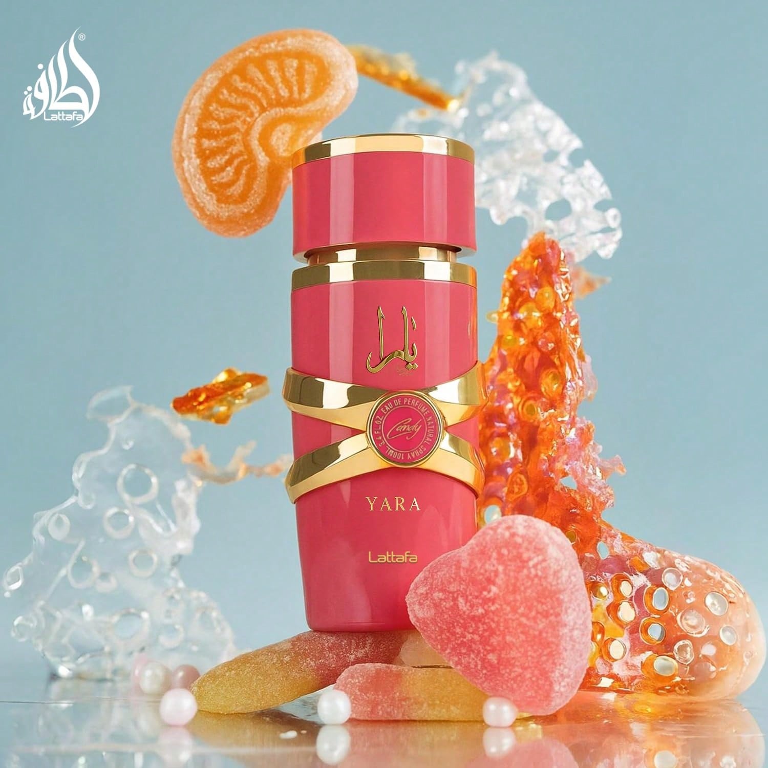 Lattafa Yara Candy- Vanilla, Fruity, Citrus, Floral- Eau De Parfum Long-Lasting Fragrance For Women, 3.40 Ounce/ 100 Ml