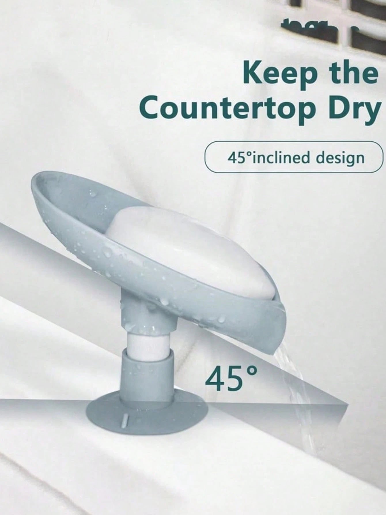 Leaf-Shaped Draining Soap Dish, Suction Cup Base Soap Holder, Plastic Self-Adhesive Draining Soap Dish, Kitchen/Bathroom Dual-Use Soap Dish, Soap Holder, Bathroom Storage Accessories, Bathroom Decor