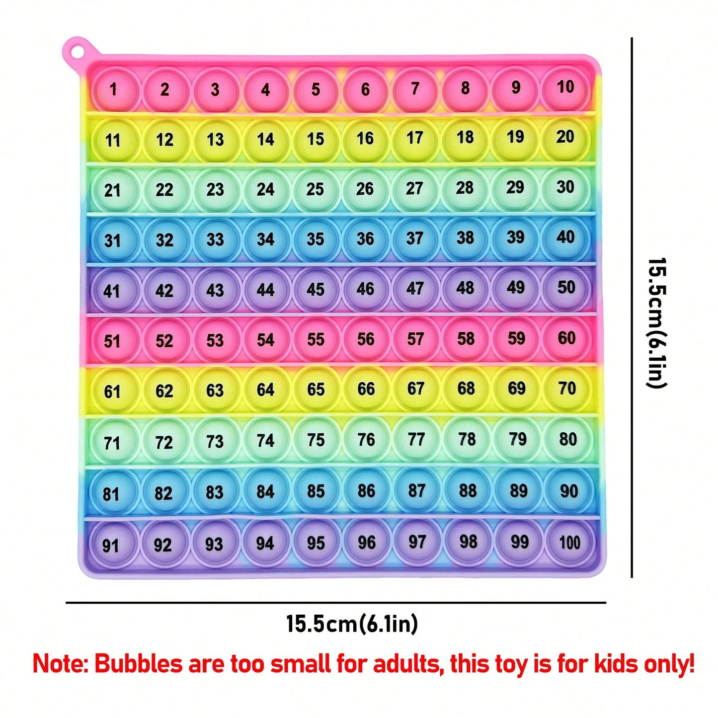 legendstar Rainbow Silicone 1-200 Math Board- Counting And Multiplication Learning Toy, Preschool And Kindergarten Sensory Stress Relief Game, Home Education Classroom Stationery