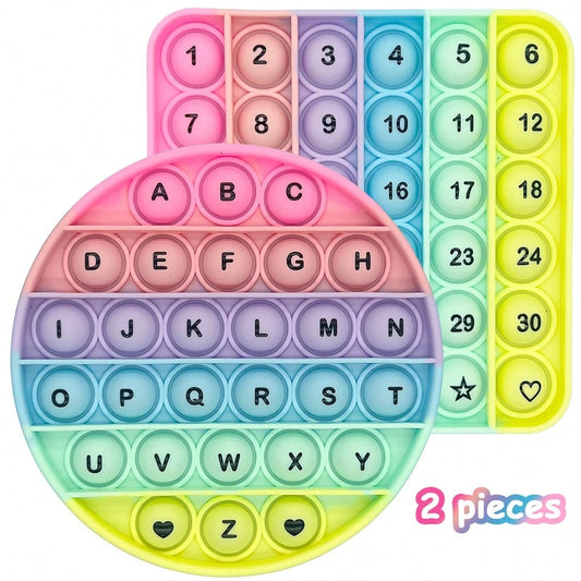Letter & Number Learning Finger Toys, Bubble Popping Spelling Game, ABC Teaching Tool, Educational Toy, Stationery, Children's Gift, Back To School Classroom Supplies