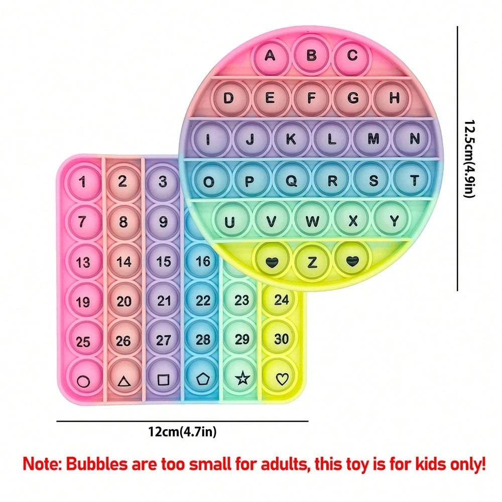 Letter & Number Learning Finger Toys, Bubble Popping Spelling Game, ABC Teaching Tool, Educational Toy, Stationery, Children's Gift, Back To School Classroom Supplies