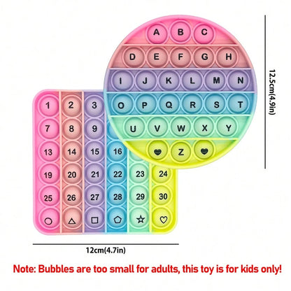 Letter & Number Learning Finger Toys, Bubble Popping Spelling Game, ABC Teaching Tool, Educational Toy, Stationery, Children's Gift, Back To School Classroom Supplies