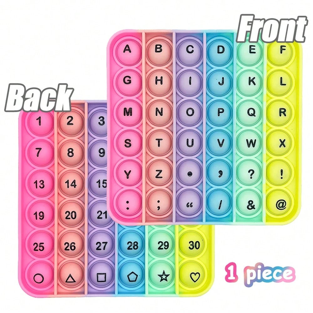 Letter & Number Learning Finger Toys, Bubble Popping Spelling Game, ABC Teaching Tool, Educational Toy, Stationery, Children's Gift, Back To School Classroom Supplies