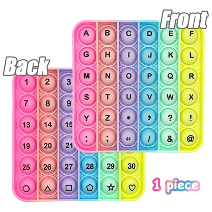 Letter & Number Learning Finger Toys, Bubble Popping Spelling Game, ABC Teaching Tool, Educational Toy, Stationery, Children's Gift, Back To School Classroom Supplies
