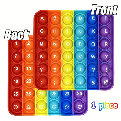 Letter & Number Learning Finger Toys, Bubble Popping Spelling Game, ABC Teaching Tool, Educational Toy, Stationery, Children's Gift, Back To School Classroom Supplies