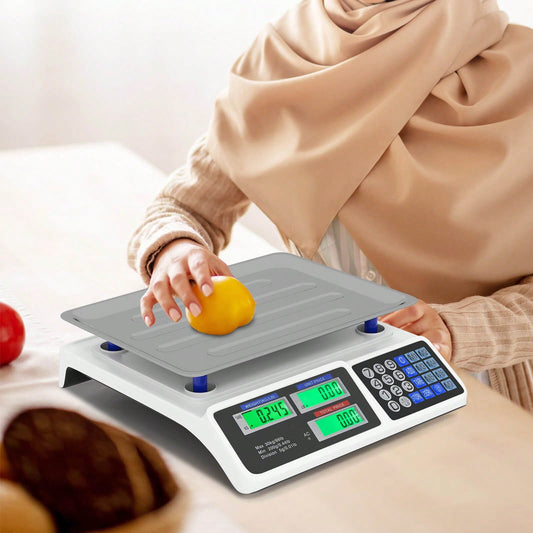 Lifezeal 66lb Price Computing Scale With Dual LCD Displays & Rechargeable Battery