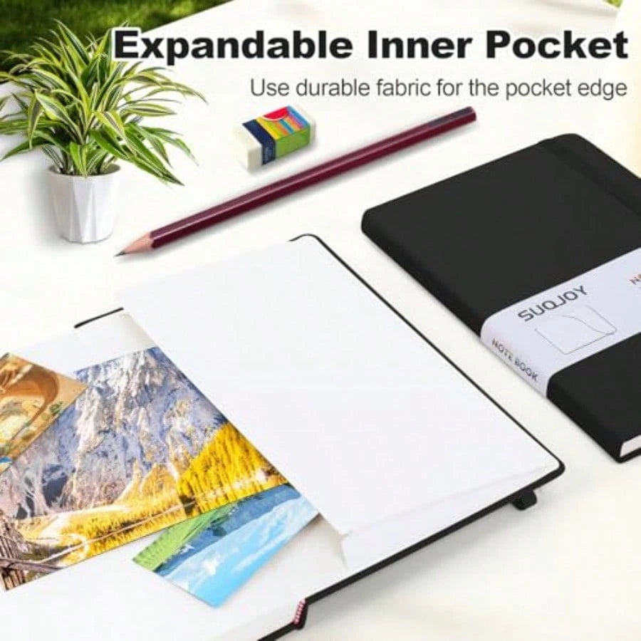Lined Journal Notebooks For Writing, 100 GSM Thick Paper, 1 Pack Hardcover Notebooks, A5 College Ruled Notebook, Journaling Notebook For School/Travel/Office