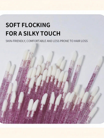 Lip Brush Sticks- Lint-Free Lip Gloss And Lipstick Applicator, Suitable For Makeup, 50/100/200/400/600/800/1000pcs