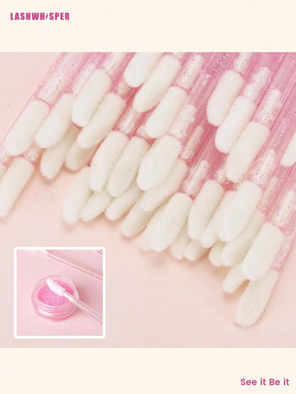 Lip Brush Sticks- Lint-Free Lip Gloss And Lipstick Applicator, Suitable For Makeup, 50/100/200/400/600/800/1000pcs