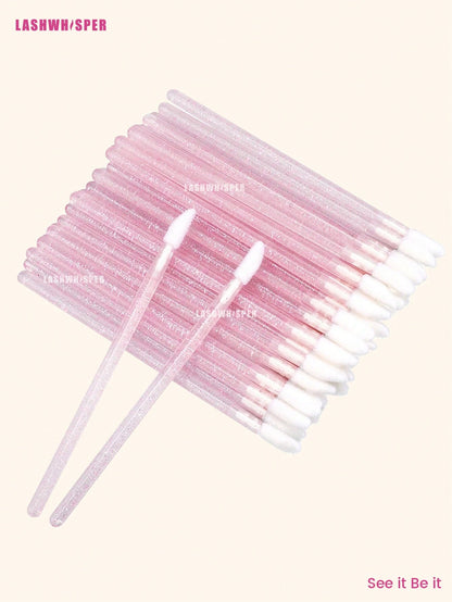 Lip Brush Sticks- Lint-Free Lip Gloss And Lipstick Applicator, Suitable For Makeup, 50/100/200/400/600/800/1000pcs