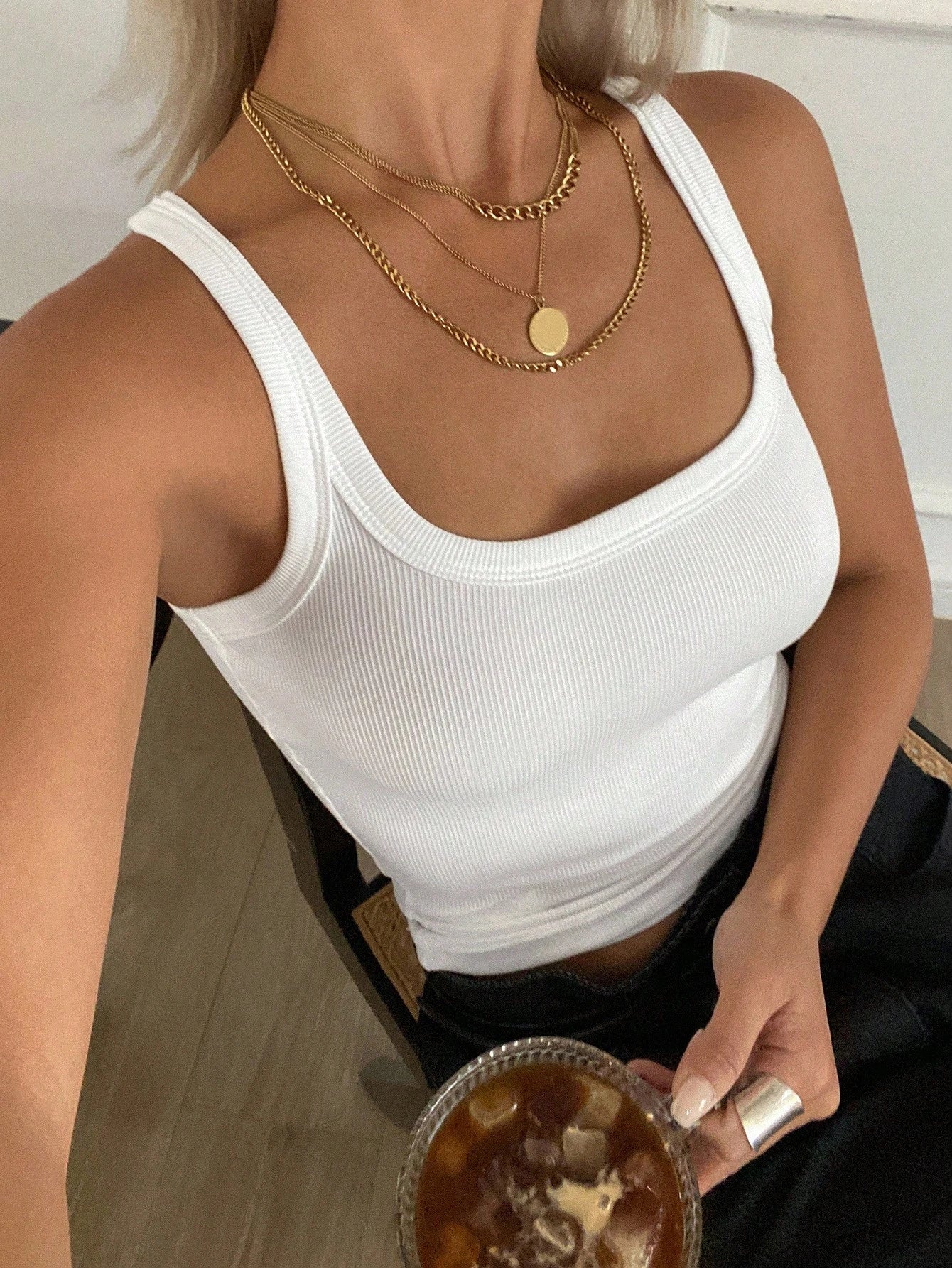 Livesso Women's Solid Color Business Casual Tank Top, Summer New Arrival
