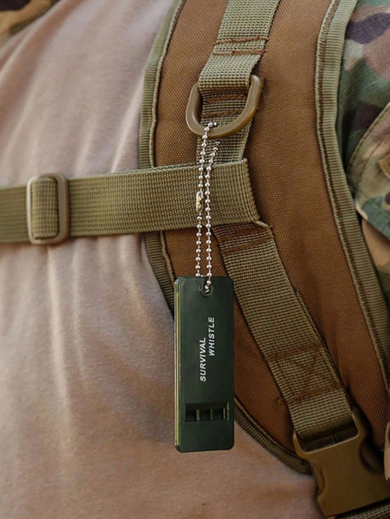 Loud Survival Whistle, Suitable For Outdoor Emergencies, Hiking, Camping And Sports Safety- Durable, Compact And Lightweight Design, High-Pitch Survival Signal Whistle With Keychain Attachment