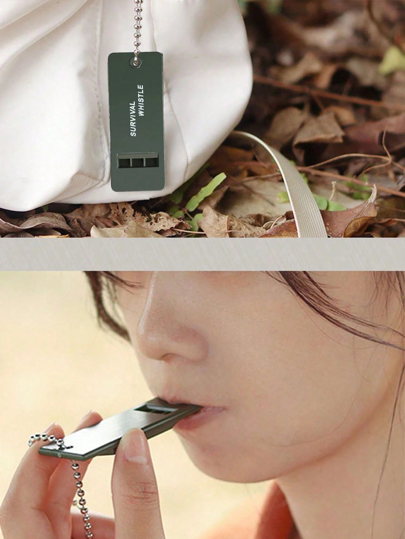 Loud Survival Whistle, Suitable For Outdoor Emergencies, Hiking, Camping And Sports Safety- Durable, Compact And Lightweight Design, High-Pitch Survival Signal Whistle With Keychain Attachment
