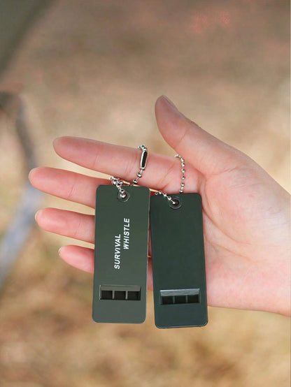 Loud Survival Whistle, Suitable For Outdoor Emergencies, Hiking, Camping And Sports Safety- Durable, Compact And Lightweight Design, High-Pitch Survival Signal Whistle With Keychain Attachment