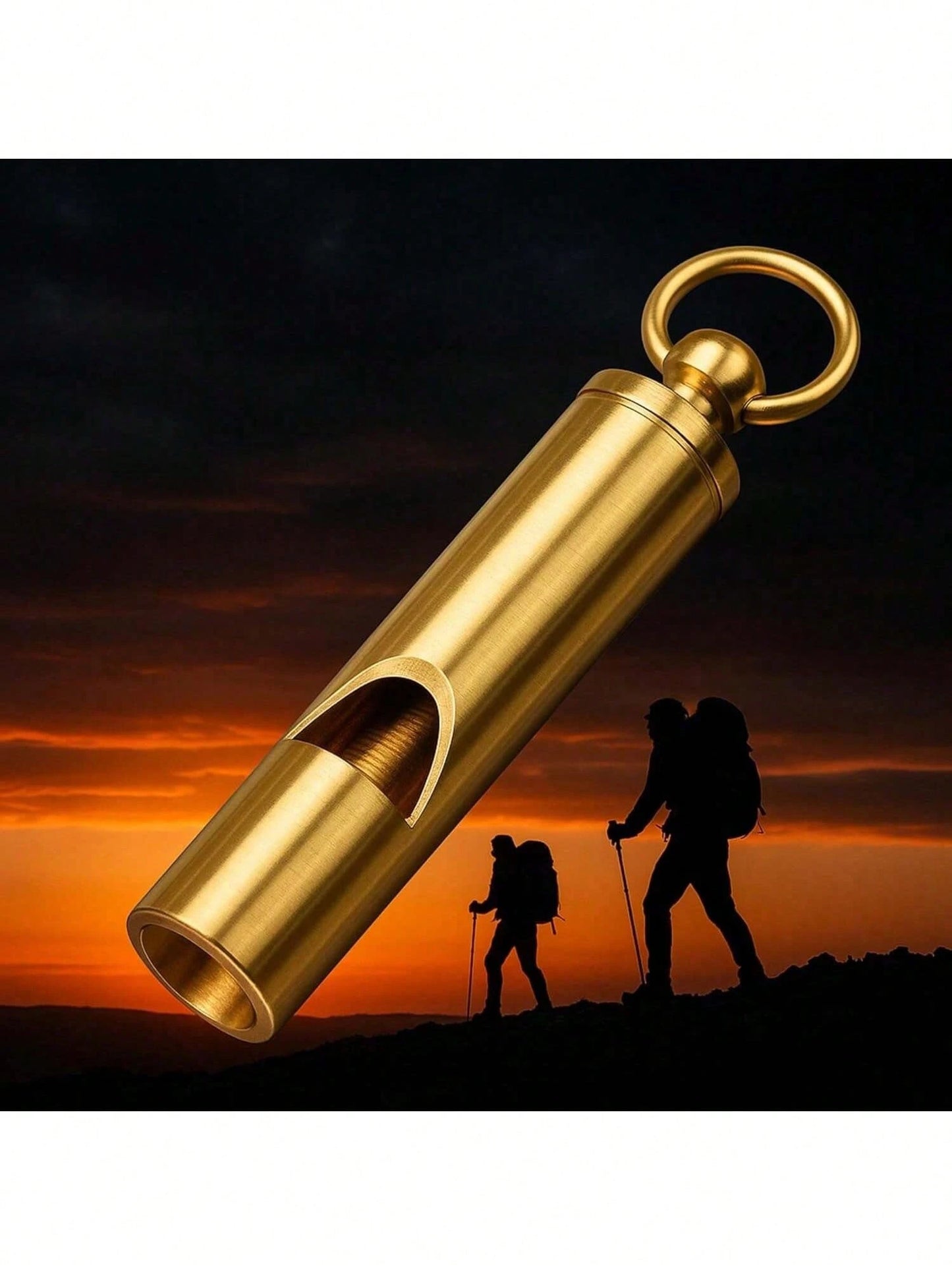 Loudest Brass Whistle Best Premium Emergency Whistle, Camping Equipment