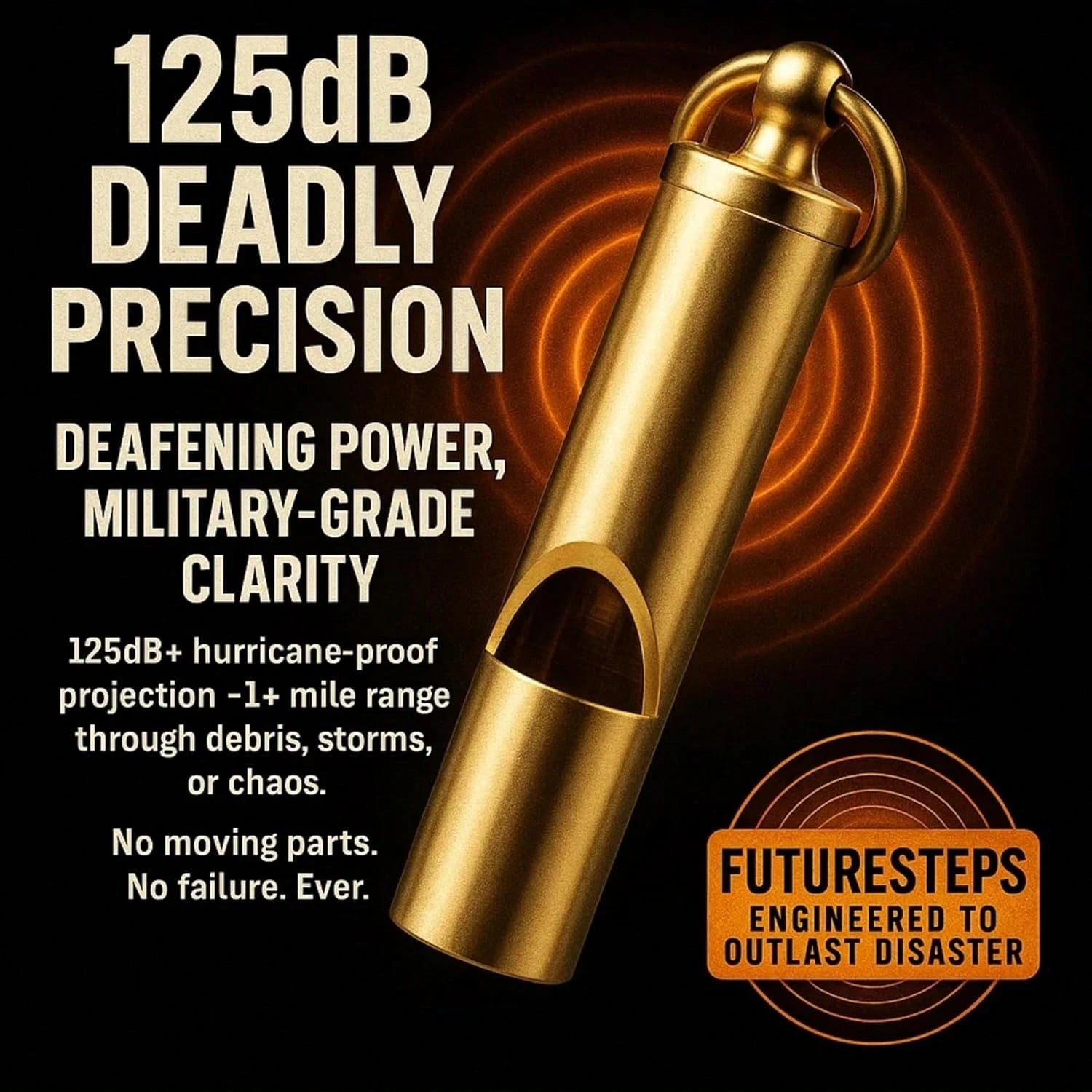 Loudest Brass Whistle Best Premium Emergency Whistle, Camping Equipment