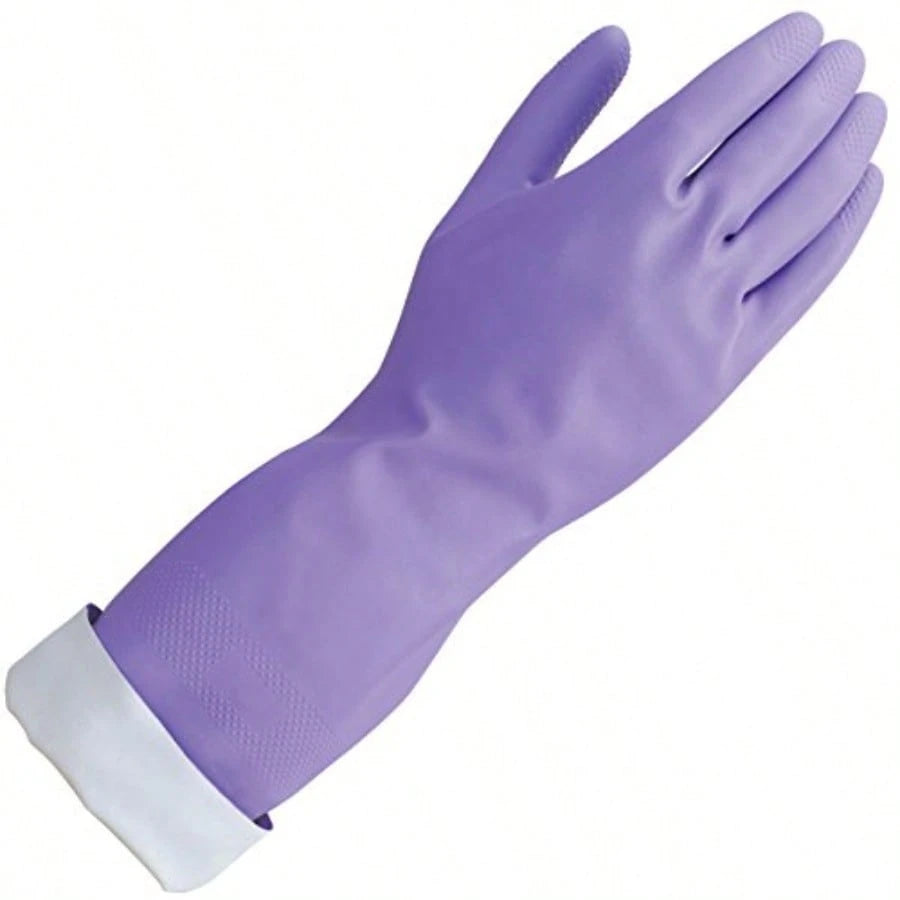 Loving Hands Reusable Heat Resisting Cleaning Gloves With Cotton Flock Lining, Medium