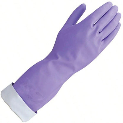 Loving Hands Reusable Heat Resisting Cleaning Gloves With Cotton Flock Lining, Medium