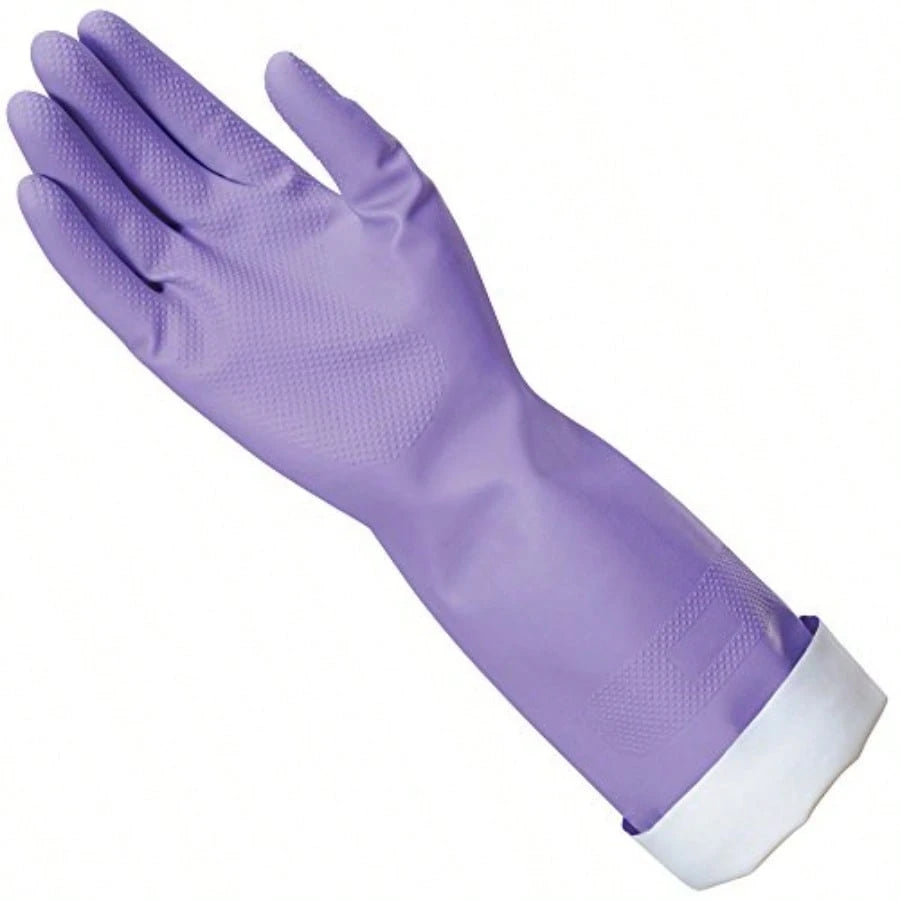 Loving Hands Reusable Heat Resisting Cleaning Gloves With Cotton Flock Lining, Medium