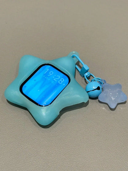 Luminous Star Protective Case Compatible With Apple Watch Series 11, Shockproof Silicone Watch Face Cover For Series 9/8/7/6