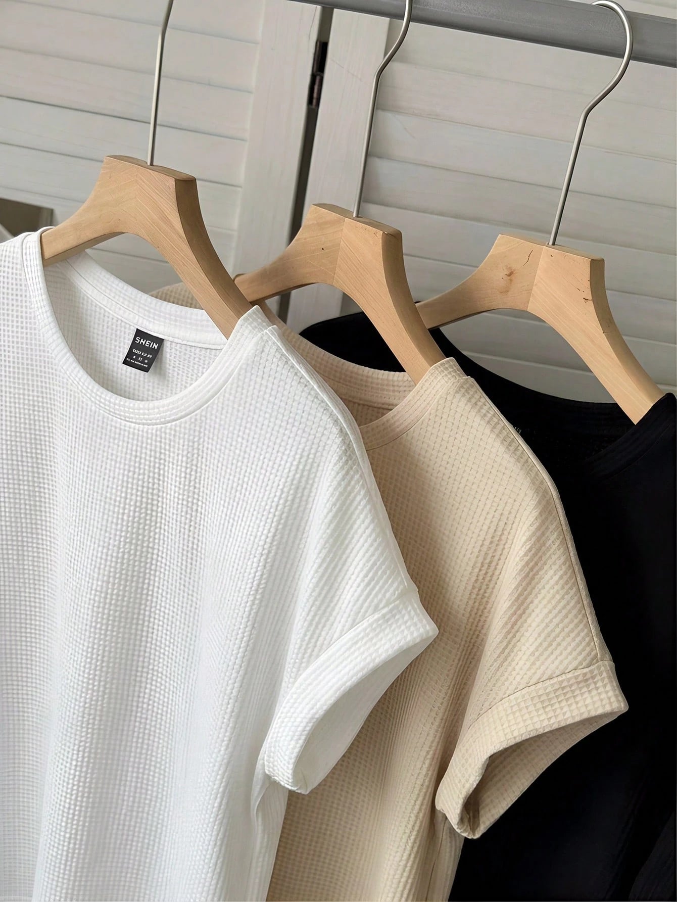 LUNE 3pcs/Set Women Casual Round Neck Drop Shoulder Short T-Shirts, Suitable For Spring & Summer,Summer Top