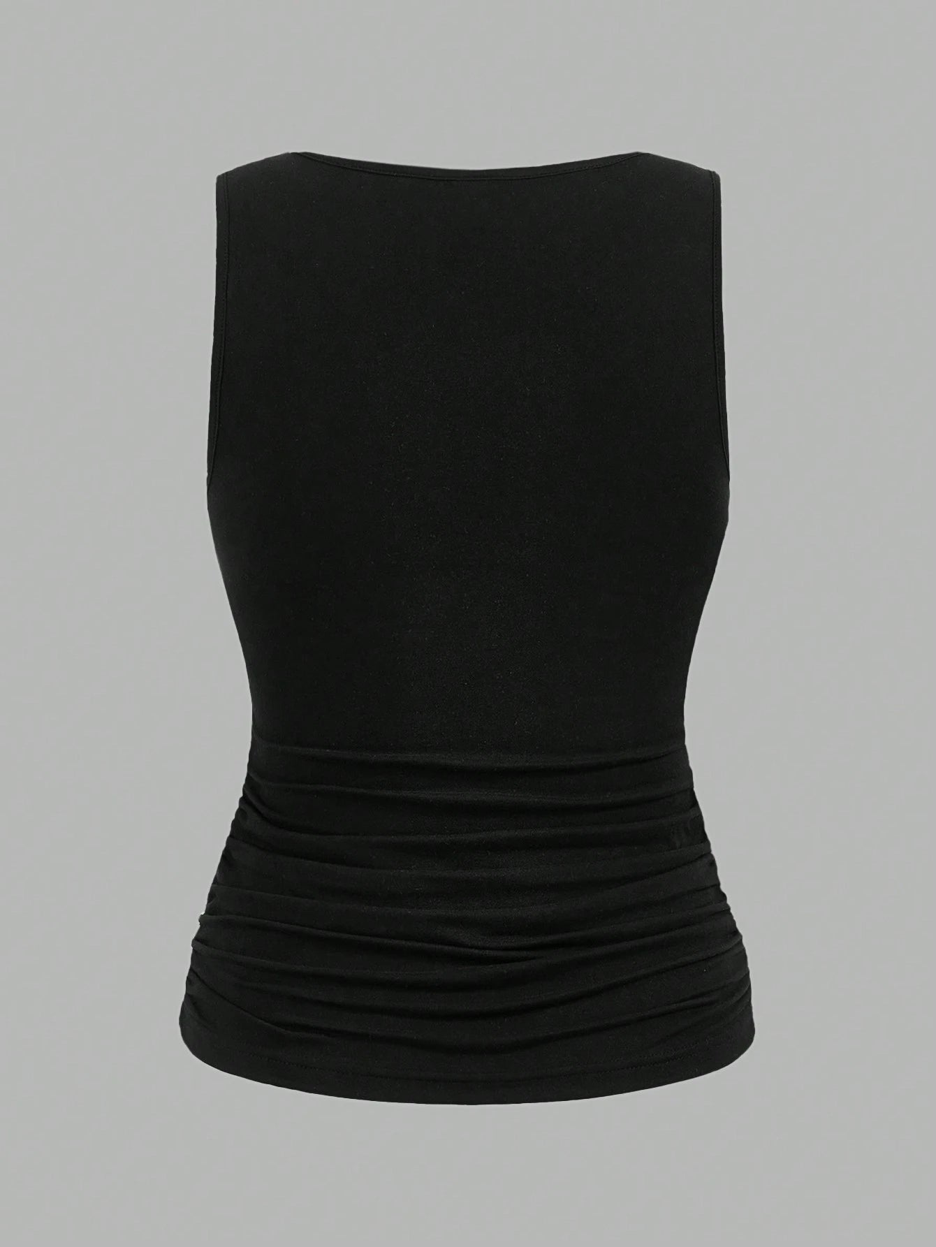 LUNE 3pcs Women's Slimming Solid Color Tank Tops, Casual & Simple, Perfect For Summer,Casual