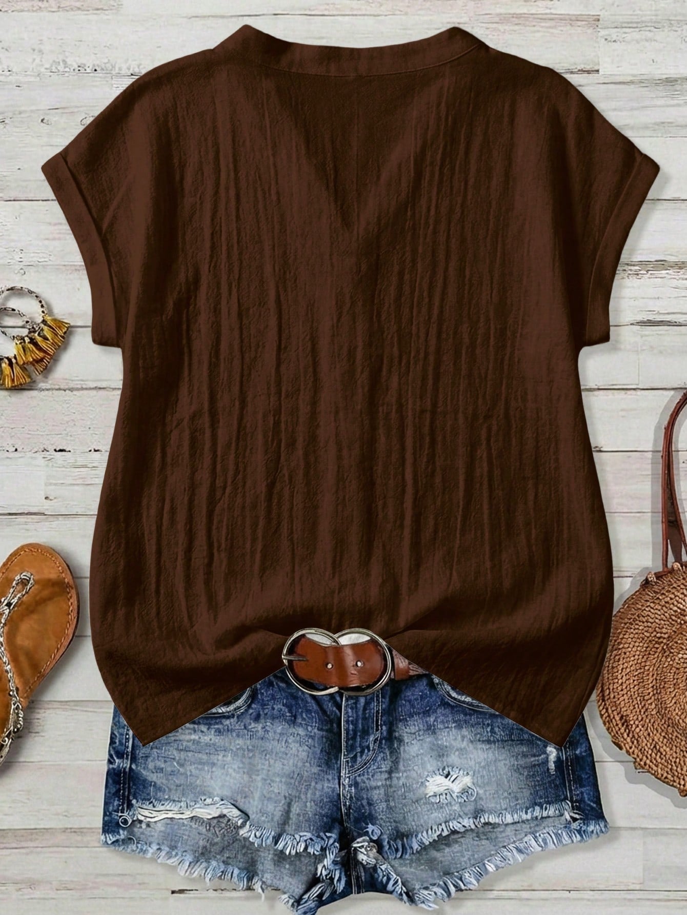 LUNE Casual Minimalist Style Colorful Asymmetrical Striped Vacation Style Women's Shirt Suitable For Spring And Summer Versatile Daily