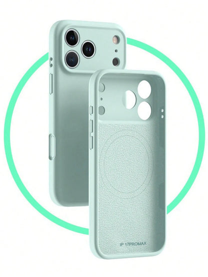 Luxury Liquid Silicone Magnetic Phone Case Compatible With IPhone 17 ProMax 17 Pro 17 Air 17 16 Plus 15 14 13 12 Pro Max, Supports Wireless Charging, Smooth Surface
