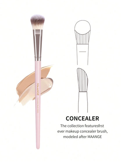 MAANGE 1/2/3/4/8pcs Set Triangular Makeup Brushes, Portable Gradient Makeup Brushes Including Foundation Brush, Blush Brush, Powder Brush, Contour Brush, Highlighter Brush, Travel Makeup Tool Gift For