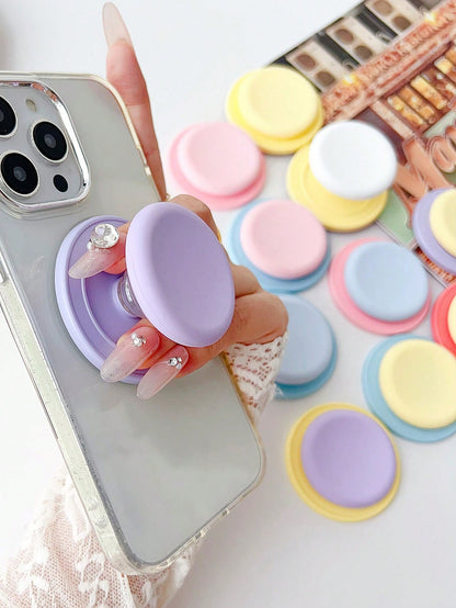 Macaron Color Silicone Magnetic Air Cushion Phone Holder, Adsorption Desk Stand, Foldable Air Cushion Bracket Compatible With IPhone, Android Phone, Gift For Birthday, Family, Friends Gifts Birthday P