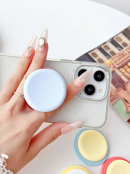 Macaron Color Silicone Magnetic Air Cushion Phone Holder, Adsorption Desk Stand, Foldable Air Cushion Bracket Compatible With IPhone, Android Phone, Gift For Birthday, Family, Friends Gifts Birthday P