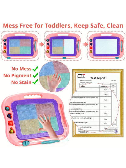 Magnetic Drawing Board,Toddler Toys For Girls Boys 3 Year Old Gifts,Magnetic Doodle Board For Kids,Large Etch Magnet Sketch Doodle Pad Christmas Easter Valentines Day Gifts For Kids
