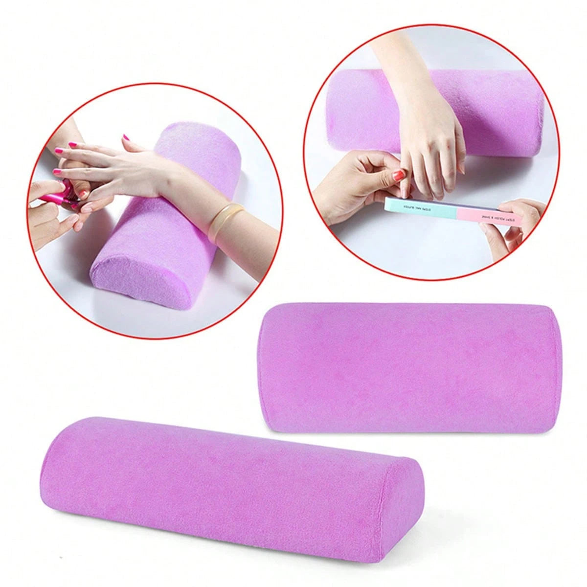 Manicure Arm Rest Pillow- Soft Foam Cushion Support For Arms, Washable Manicure Stand, Fragrance-Free Manicure Tool Accessory