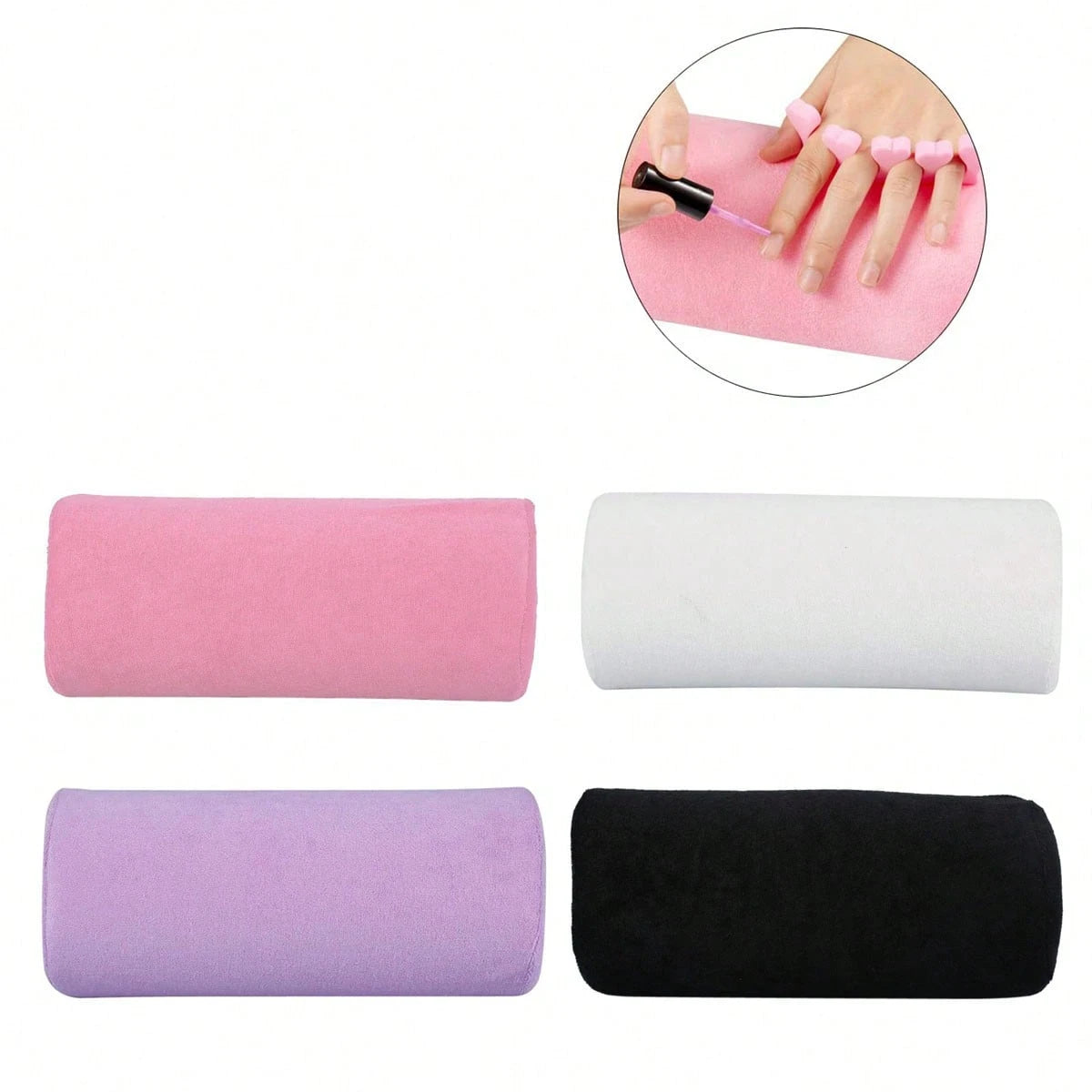 Manicure Arm Rest Pillow- Soft Foam Cushion Support For Arms, Washable Manicure Stand, Fragrance-Free Manicure Tool Accessory