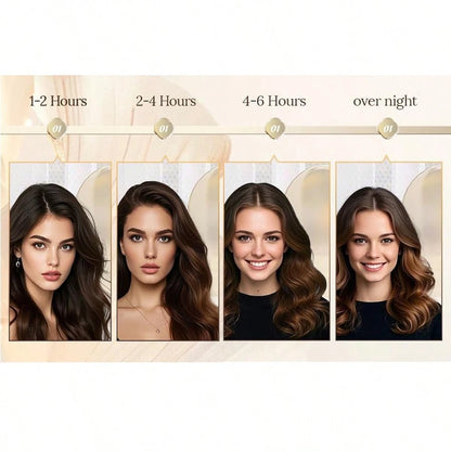 Mcbki 3pcs/4pcs/5pcs No-Heat Curling Rods, Big Wave Curling Tool, Sleep Curling Tube, Slouchy Sleeping Hair Curler