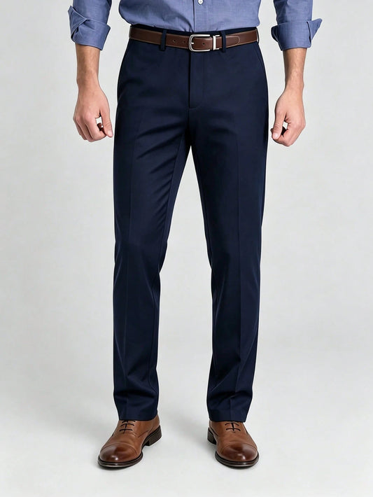 Men's Pants: Men's Casual Pants, Straight-Cut And Slim-Fit Business Trousers, Men's Clothing, Men, Elegant Men's Suit Suitable For All Seasons.
