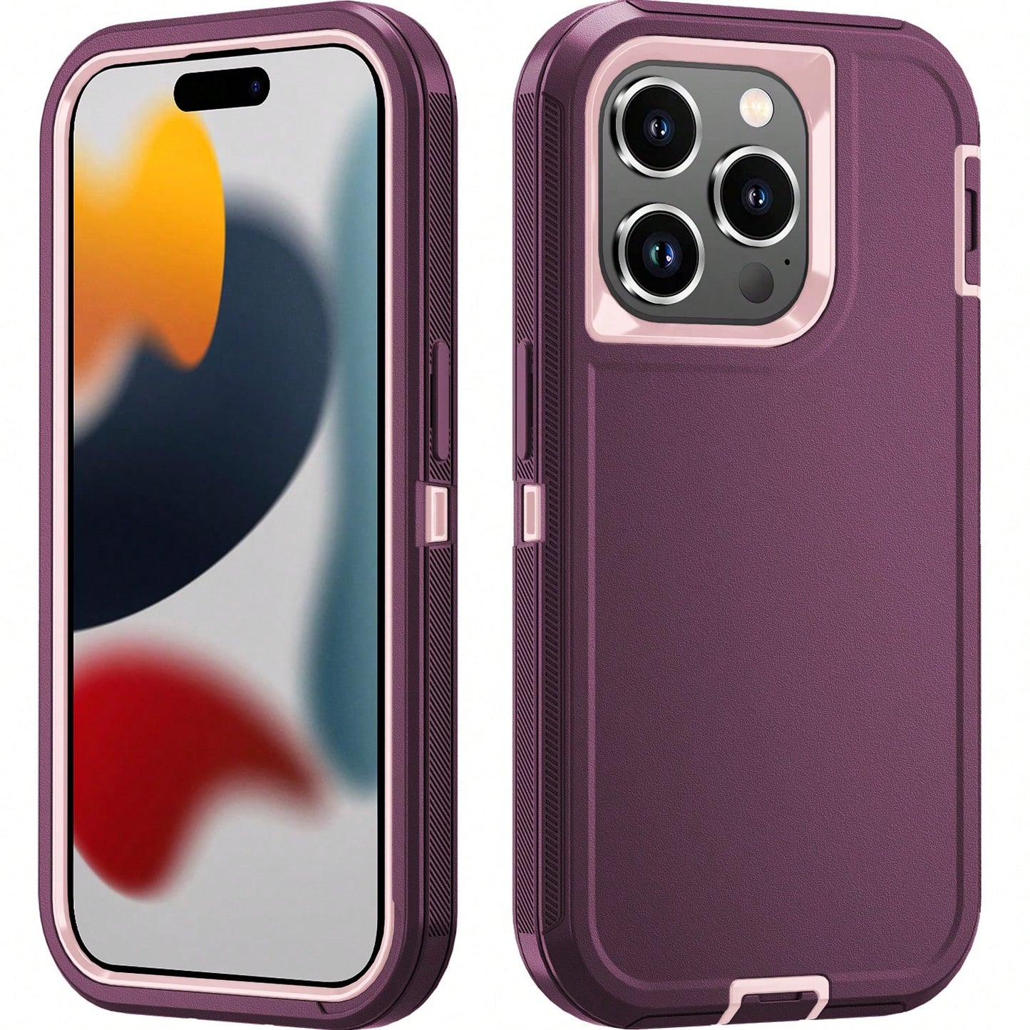 Military-Grade Shockproof Heavy-Duty Full-Body Protective Phone Case, Anti-Scratch Durable 3-In-1 Protective Cover For IPhone, Galaxy, HONOR And Other Smartphones Birthday Gift