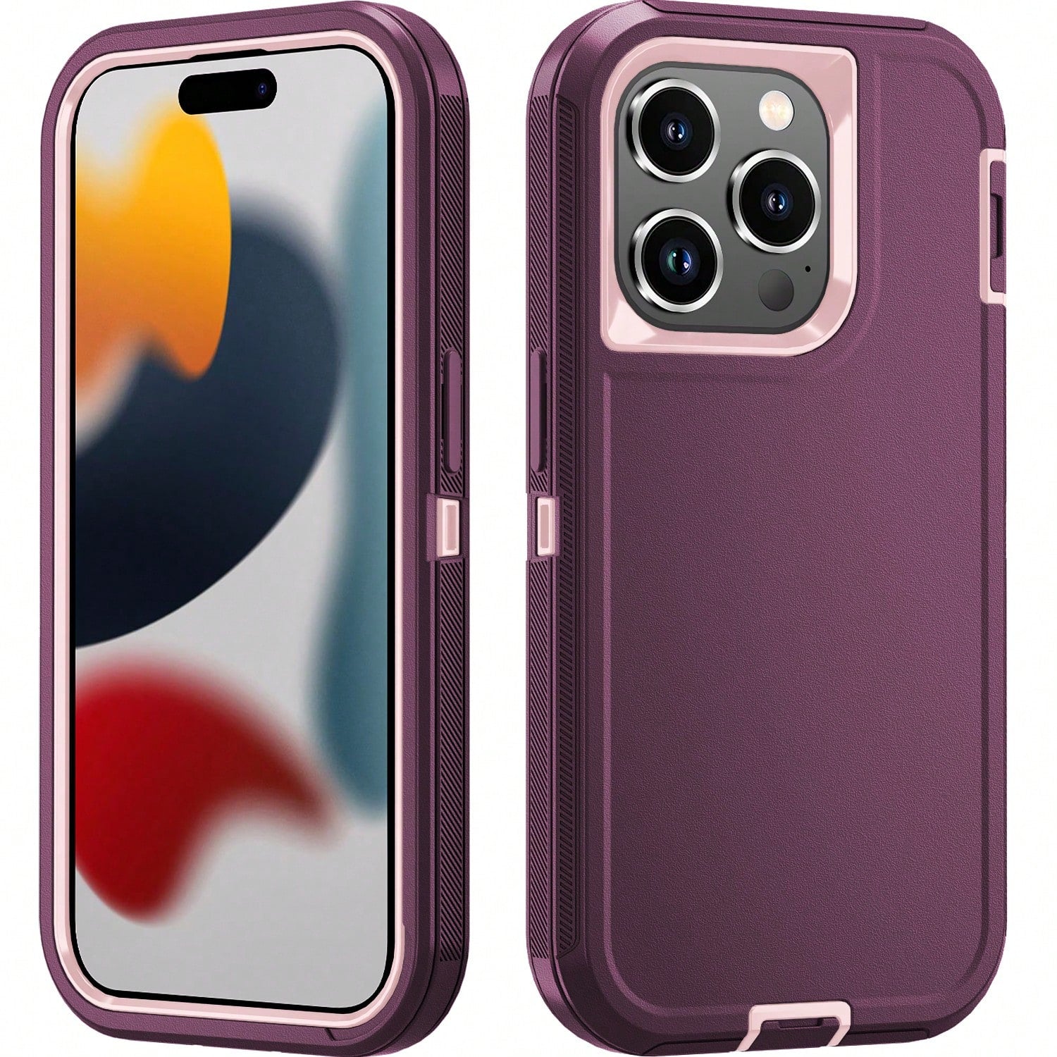 Military-Grade Shockproof Heavy-Duty Full-Body Protective Phone Case, Anti-Scratch Durable 3-In-1 Protective Cover For IPhone, Galaxy, HONOR And Other Smartphones Birthday Gift
