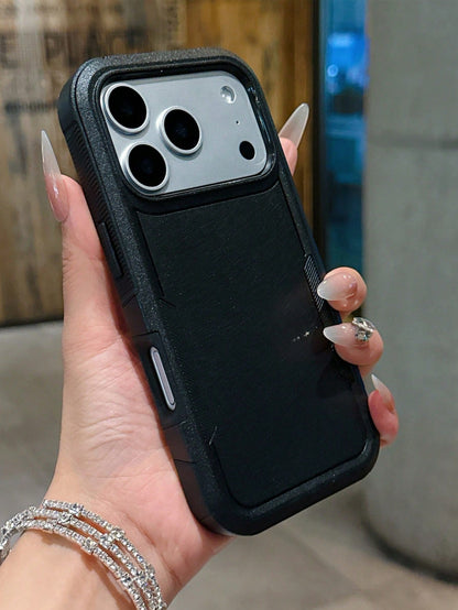 Military Grade Shockproof Phone Case 2-In-1 Protective Cover Compatible With Phone 17 Pro, 17, 16 Pro Max, 16 Pro, 16, 15 Pro Max, 15 Pro, 15, 14 Pro Max, 14 Pro, 14, 13 Pro Max, 13 Pro, 13, Stylish M