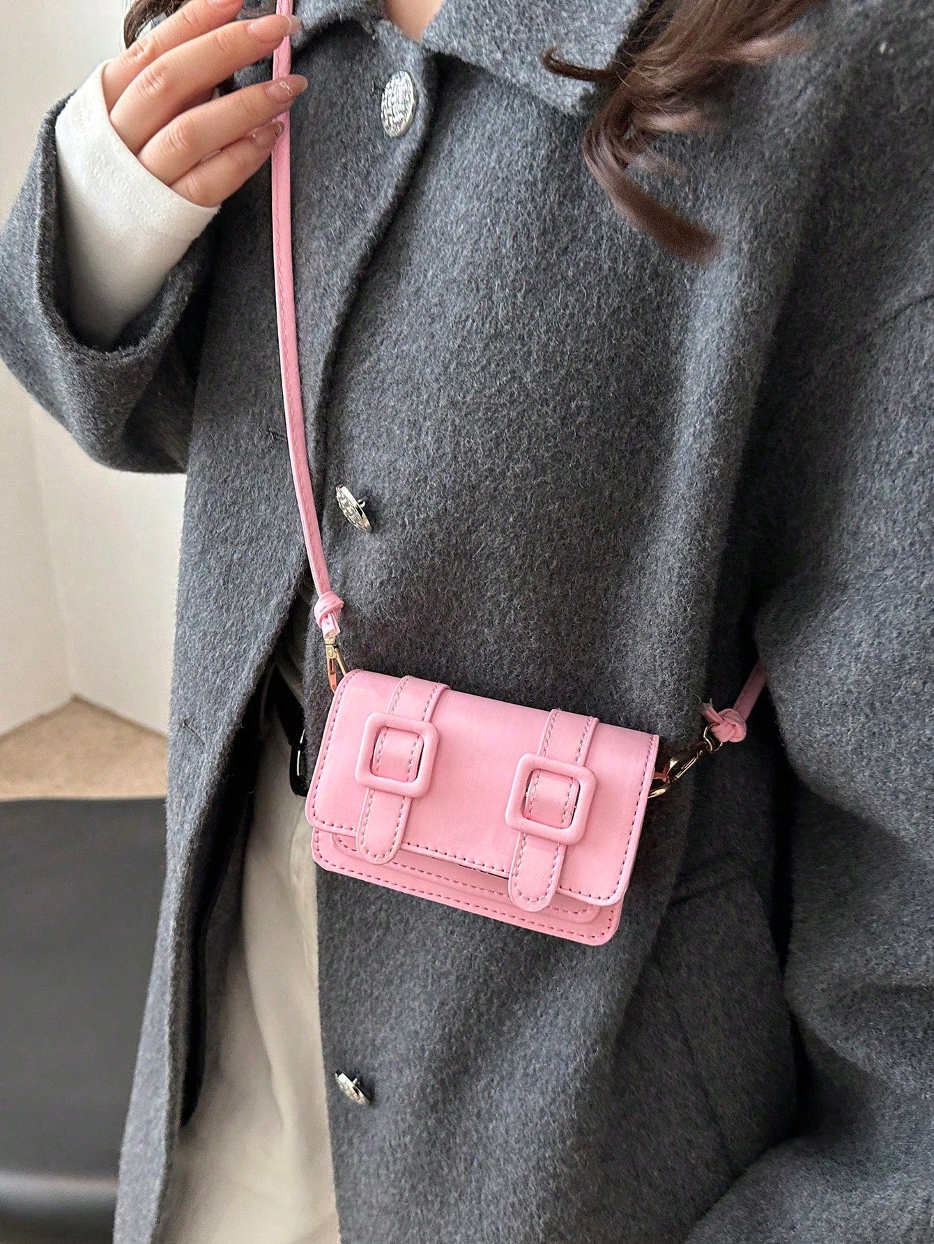 Mini Fashion Solid Color Simple Flip Shoulder Bag, Suitable For Shopping, Wallets, Shopping, Young Women, College Students, Newcomers, White-Collar Workers. They Are Very Suitable For Offices, Univers