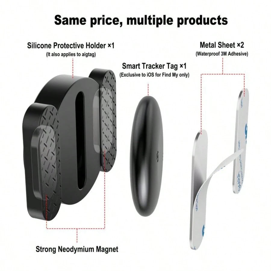 Mini GPS Tracker, 1 Count Car GPS Tracker With Weatherproof Magnetic Case, Batteries Powered Hidden Car Tracking Device