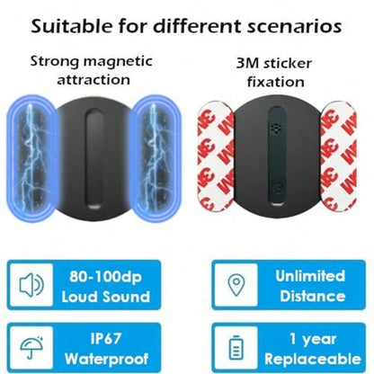 Mini GPS Tracker, 1 Count Car GPS Tracker With Weatherproof Magnetic Case, Batteries Powered Hidden Car Tracking Device