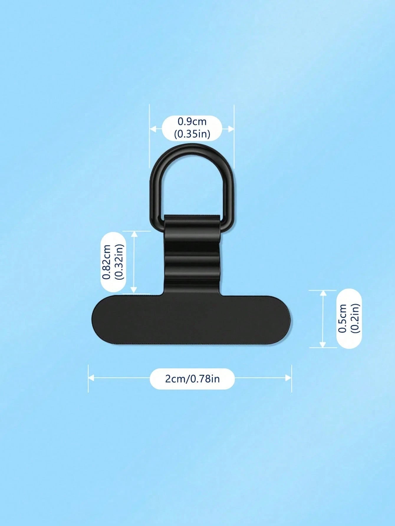Mini Stainless Steel Washer Clip Side Hanging Connector For Mobile Phone