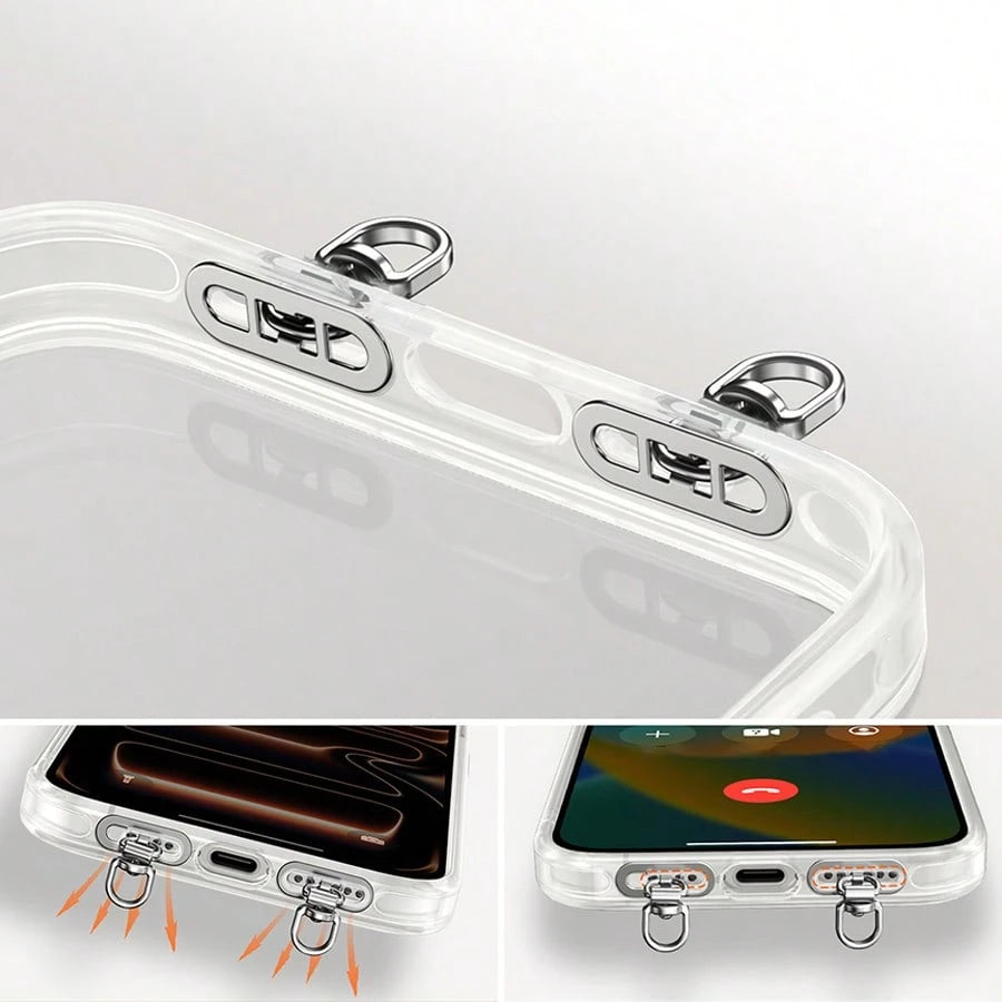 Mini Stainless Steel Washer Clip Side Hanging Connector For Mobile Phone