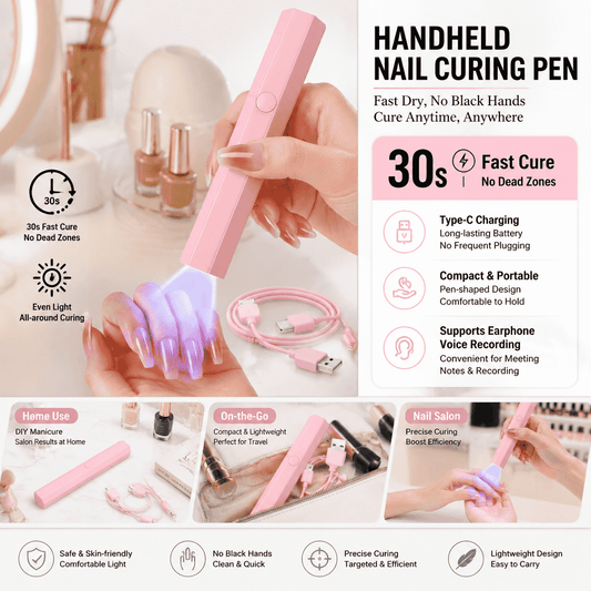 Mini UV LED Nail Lamp Portable Cordless Nail Dryer For Gel Polish Fast Curing Light Home DIY Nail Art Salon Use Women Tool